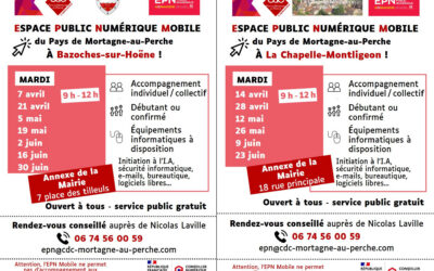 Nouvelles permanences de l’EPN Mobile !