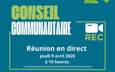 Conseil communautaire en direct jeudi 9 avril